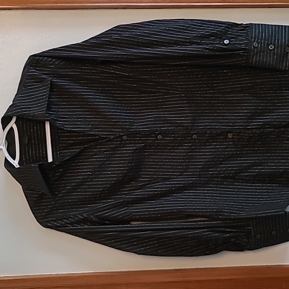 Express Black Button Down Shirt Size Large - Picture 1 of 5